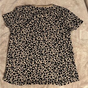Adorable animal print t-shirt. Dress up under blazer or down with jeans!